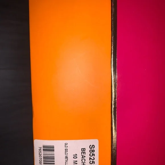 Rene Caovilla Gold and Pink Sandals with Floral Detail - Picture 3 of 3